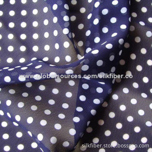 75D printed chiffon fabric for ladies' wear
